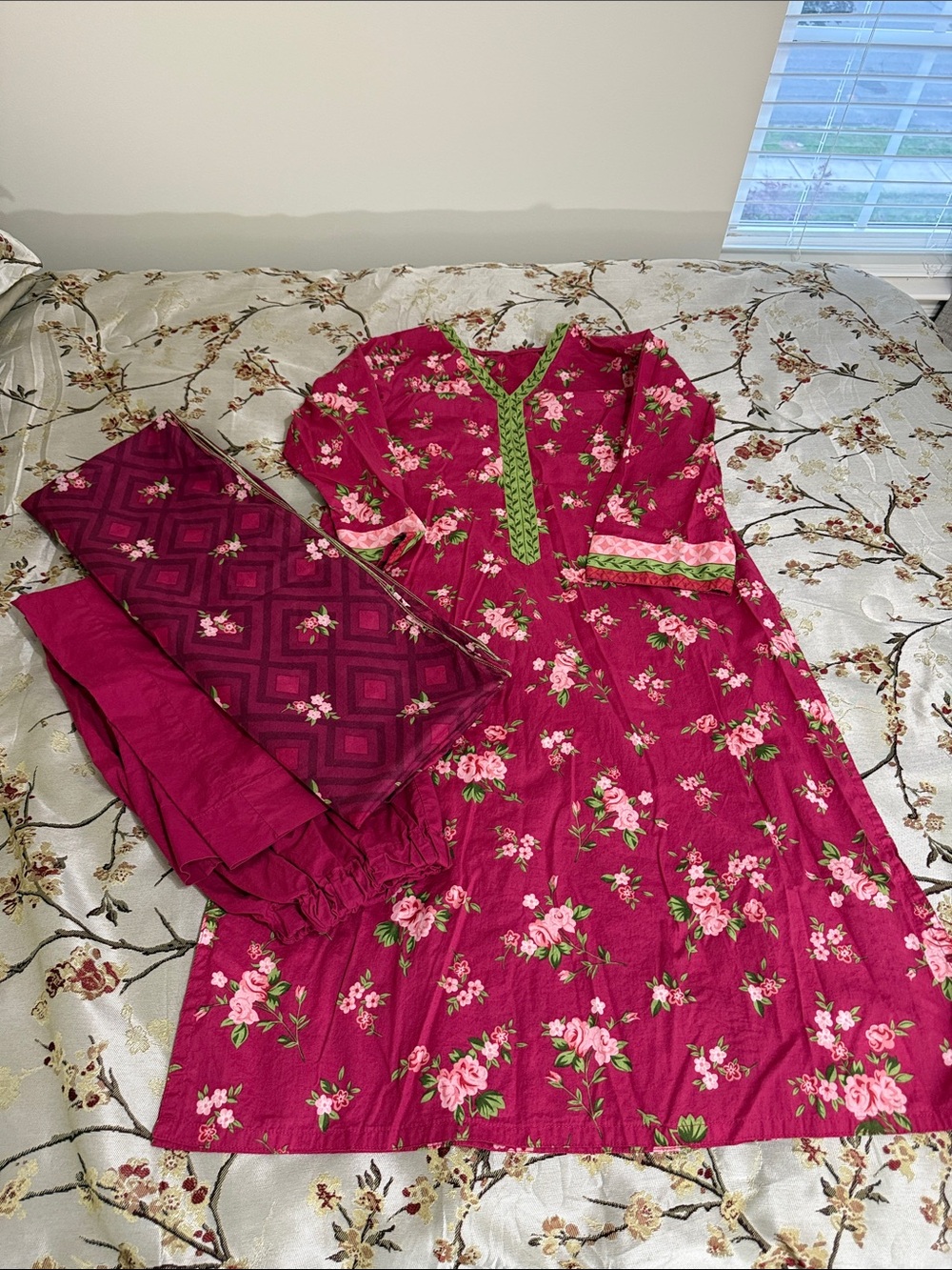 Sapphire printed lawn 3pcs